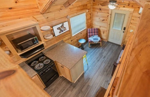Bryan Cabina | Experience A Safe and Secure Vacation! Full Kitchen, Outdoor Swimming Pool