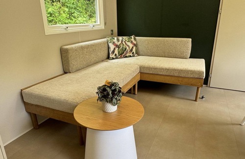 Luxembourg Ardennes Casa | Experience luxury in Clervaux mobile home at Resort Walsdorf, 8 guests, 2 bathrooms, terrace, nature nearby.