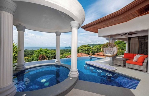Playa Hermosa Casa | NEW! Elegant Ocean View Home with Private Pool & BBQ in Hermosa Heights