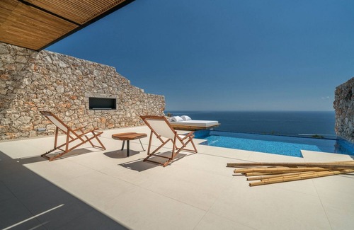 Varvara Villa | Exquisite Zakynthos Villa | Villa Aurora | 1 Bedroom | Breathtaking Sea Views | Spacious Furnished Sun Terrace | Private Outdoor Pool | Shaded Outdoor Dining Area | Agios Nikolaos