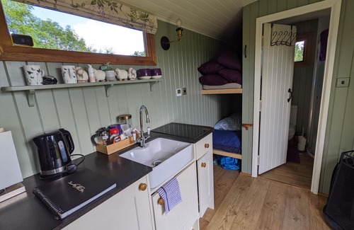 Llanfairpwllgwyngyll Cabina | Fabulous family Shepherd's hut.Pet friendly. Electric hot tub bookable extra