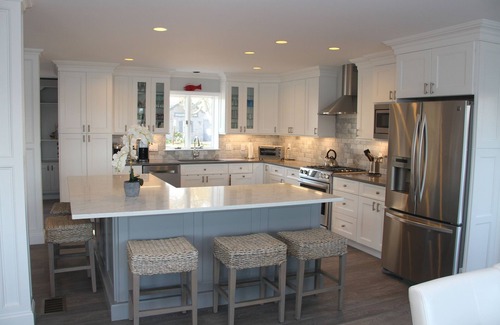 West Yarmouth Casa | Fabulosa casa frente al agua con muelle privado y muelle, playa y hoguera
