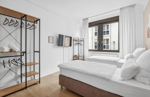 Kostheim Apartamento | FABYLOUS Homes City Apartment I Gruppen I Waschtrockner I Balkon I belebte Lage