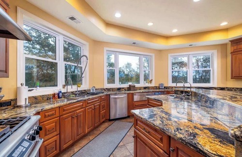 Bentonville Casa | Spacious Gathering~Pool~Hot Tub~Riverfront~Game Room~Hiking~Large Decks~Screened