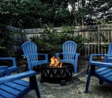 McAlpine Casa | Family Cabin with Outdoor Living Areas and Foosball Table in NC
