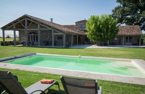 Fargues-sur-Ourbise Villa | Mansión en Fargues con piscina cerca de Burdeos