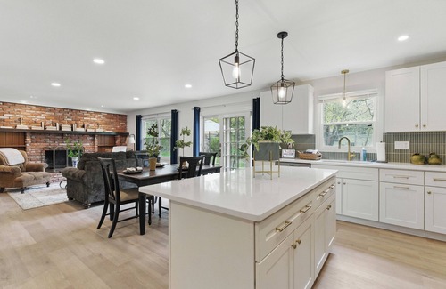 Overland Park Casa | Family-Friendly 4BR w/ Game Room, Patio + Firepit