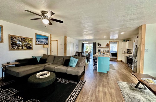 Crescent City North Casa | Family friendly coastal house. Pet Friendly, Big screen tv's in every room!