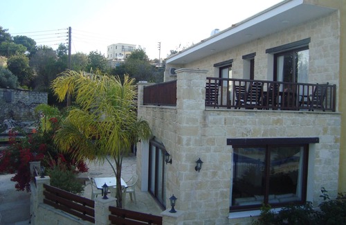 Stroumpi Villa | Familia - Villa agradable de lujo de piedra con piscina privada en Stroumbi