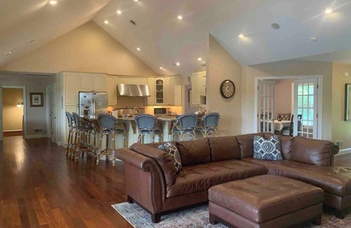 Meredith Casa | Family Friendly Waterfront Estate on Lake Wicwas w/ Private Beach & Dock