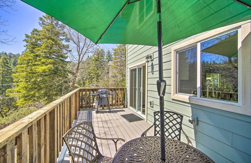 Lake Arrowhead Cabaña | Family Home w/ Deck & View, 4 Mi to Lake Arrowhead