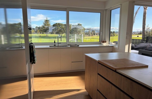 Mount Maunganui Casa | Family Paradise - 2 dwellings, Golf course views and beach across the road.