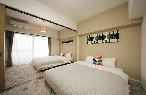 Chuo-ku Hotel | Family room 2 queen beds with kitchen Nonsmoking / Fukuoka Fukuoka