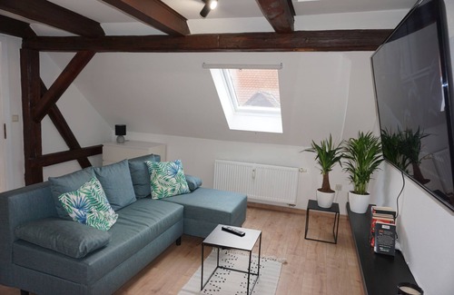 Delitzsch Apartamento | Feel-good oasis in the old town, SmartTV + Netflix, large bathtub