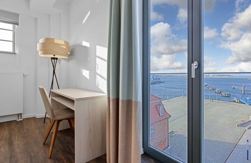 Wismar Apartamento | Ferienapartment mit Balkon und Tollem Ausblick an der Hafenspitze von Wismar - Ohlerich Speicher