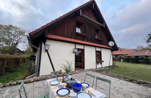 Tassdorf Casa | Ferienhaus Feldblick mit Kamin für 15 Personen
