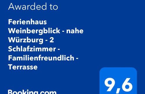 Leinach Casa | Ferienhaus Weinbergblick - nahe Würzburg - 2 Schlafzimmer - Familienfreundlich - Terrasse