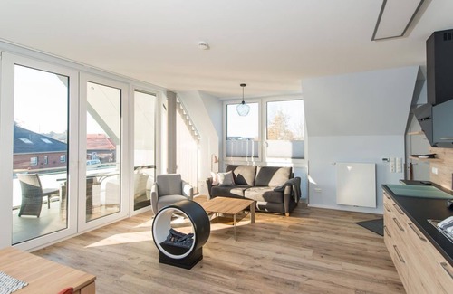Nordseebad Burhave Apartamento | Ferienwohnung 4, Hoddersdiek 1 - Fewo 4, Dusche, WC, 1 Schlafraum