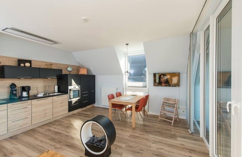 Nordseebad Burhave Apartamento | Ferienwohnung 4, Hoddersdiek 1 - Fewo 4, Dusche, WC, 1 Schlafraum