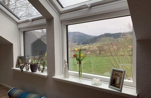 Kittersburg Condominio | Ferienwohnung am Fuße des Schwarzwalds mit Terrasse und Garten