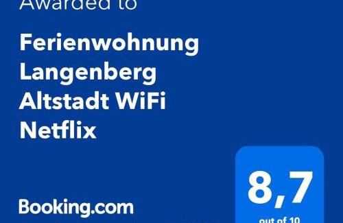 Langenberg Apartamento | Ferienwohnung Langenberg Altstadt WiFi Netflix