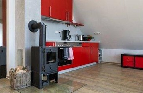 Heikendorf Apartamento | Ferienwohnung Möwennest, Dusche, WC - Haus Über dem Strand