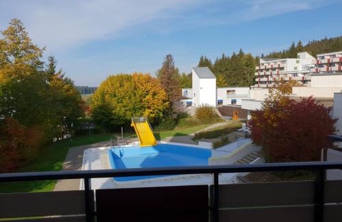 Sankt Englmar Apartamento | Ferienwohnung mit Blick in den Bayrischen Wald oberhalb von Sankt Engelmar