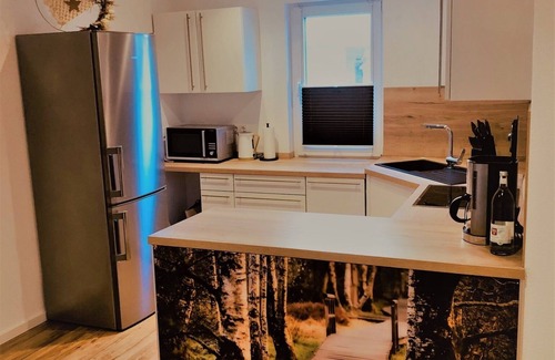 Bischofsheim an der Rhon Apartamento | Ferienwohnung mit Terrasse