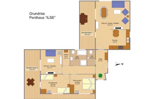 Großraschen Apartamento | Ferienwohnung Penthaus ILSE