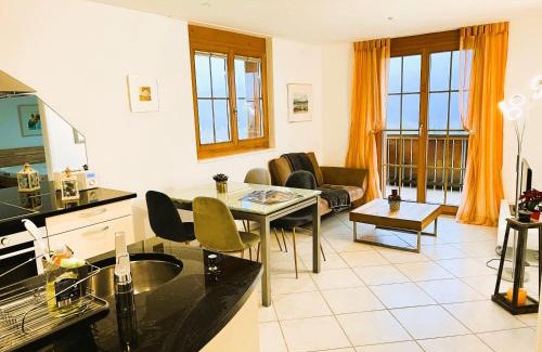 Aeschi bei Spiez Apartamento | Ferienwohnung Pfrundmatte mit Panoramablick