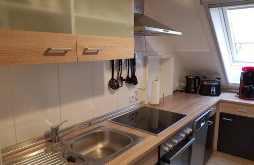 Nordseebad Burhave Apartamento | Ferienwohnung Schäfer Deichgraf - Appartement/fewo, Dusche, WC, 2 Schlafräume