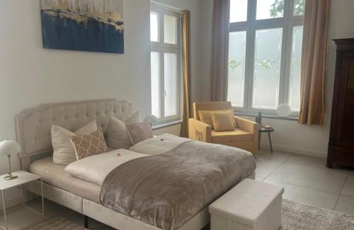 Biesnitz Apartamento | Ferienwohnung Villa Bismarck mit Sauna und Whirlpool