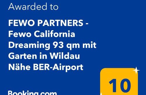 Wildau Apartamento | FEWO PARTNERS - Fewo California Dreaming 93 qm mit Garten in Wildau Nähe BER-Airport