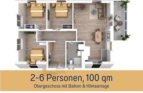 Hockelheim Apartamento | FeWo Sternentraum Northeim - modern, gemütlich & großzügig - 100qm - 3 Schlafzimmer - bis 6 Gäste - Babies reisen gratis - Balkon, Garten & Grill - Klimaanlage, Raffstores & Fußbodenheizung - Smart-TV - Küche mit Backofen, Induktionsherd & Spühlmaschine