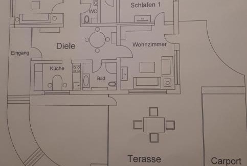Luegde Apartamento | FEWO Zum Golfplatz