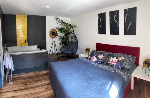 Jihlava Apartamento | FiftyShades Apartmán s vířivkou