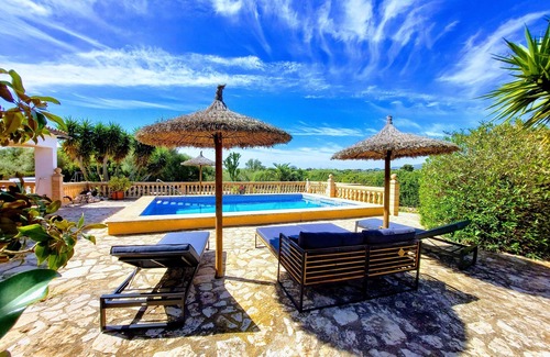 Manacor Casa | Finca Estrella, piscina privada, aire acondicionado, wifi gratis,