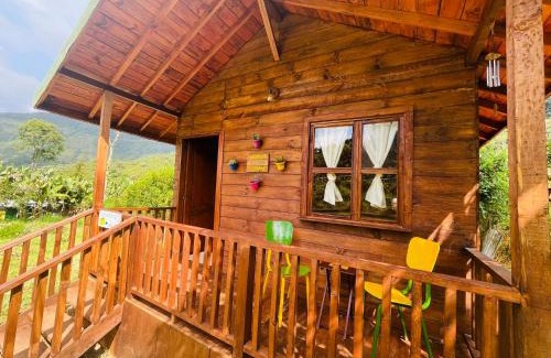 Jardin Chalet De Esquí | Finca Maracuba Cabañas Limón, Manzana y Níspero