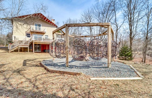 Long Pond Casa | Fire Pit and Game Room Spacious Poconos Retreat!