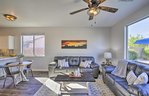 Estrella Mountain Ranch Casa | Fire Pit, Covered Patio Stylish Goodyear Refuge