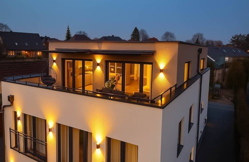 Russee - Hammer Apartamento | Fjord Stay - Penthouse mit Whirlpool "Stockholm"
