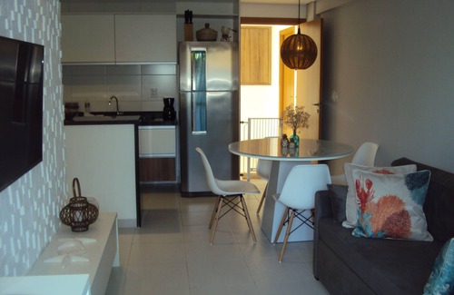Porto de Galinhas Apartamento | Piso 2 qtos, condominio Ecolife, jardín privado, barbacoa y cervecería