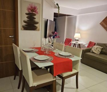 Ponta Negra Apartamento | Flat 2 Quartos com vista pro Mar em Hotel 4 Estrelas