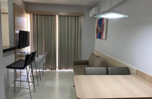 Pousada do Rio Quente Apartamento | Flat 405 - Condomínio Veredas do Rio Quente - Diferenciado com ar na sala e no quarto