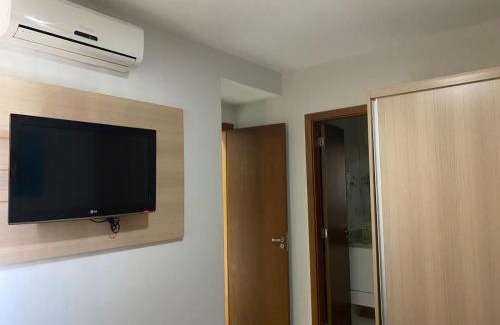 Pousada do Rio Quente Apartamento | Flat 405 - Condomínio Veredas do Rio Quente - Diferenciado com ar na sala e no quarto