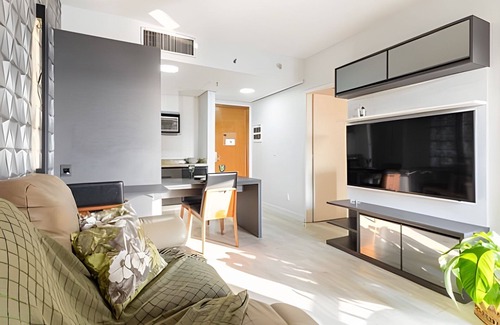 Boqueirao Apartamento | Flat beira-mar com piscina na cobertura
