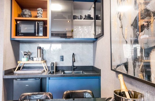 Alphaville Industrial Apartamento | Flat com lazer, Wi-Fi e ótima localização
