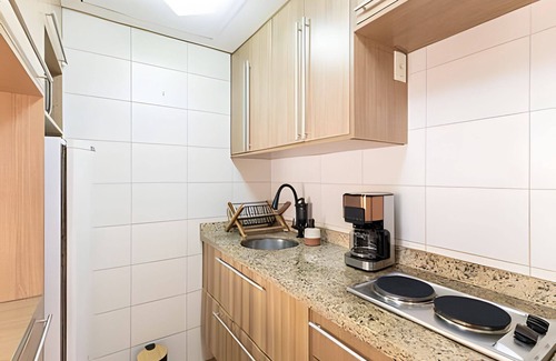Boqueirao Apartamento | Flat com piscina vista-mar em Santos