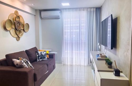 Meireles Apartamento | Flat moderno, 2 quartos dentro de hotel famoso