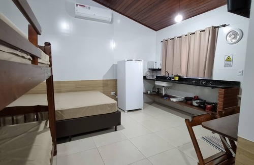 Barra do Una Casa | Flat n3 com Cozinha e Banheiro na Barra do Una em São Sebastião